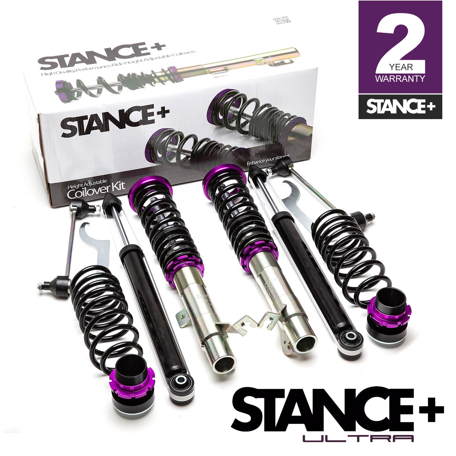 Stance+ Ultra Coilovers Suspension Kit Ford Fiesta Mk6 ST 2.0 150bhp